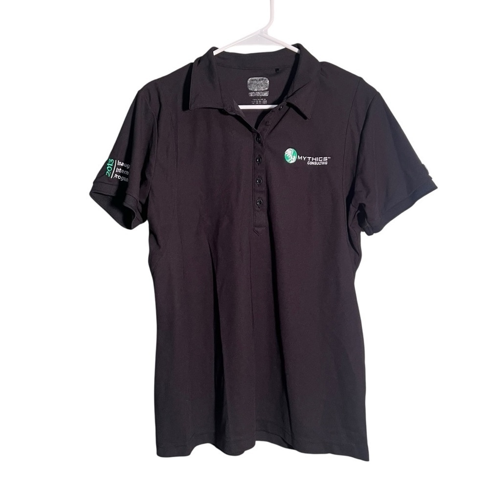 Ogio Women's Size Large Polo Shirt Black Mythics Consulting 2013 Intern Program